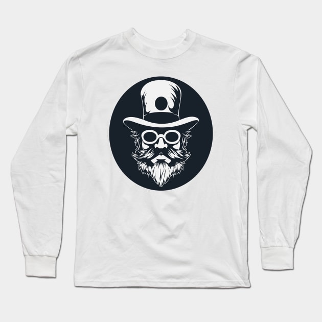 bearded man Long Sleeve T-Shirt by inazuma